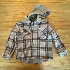 Little Bipsy Hooded Flannel - Size 3-4
